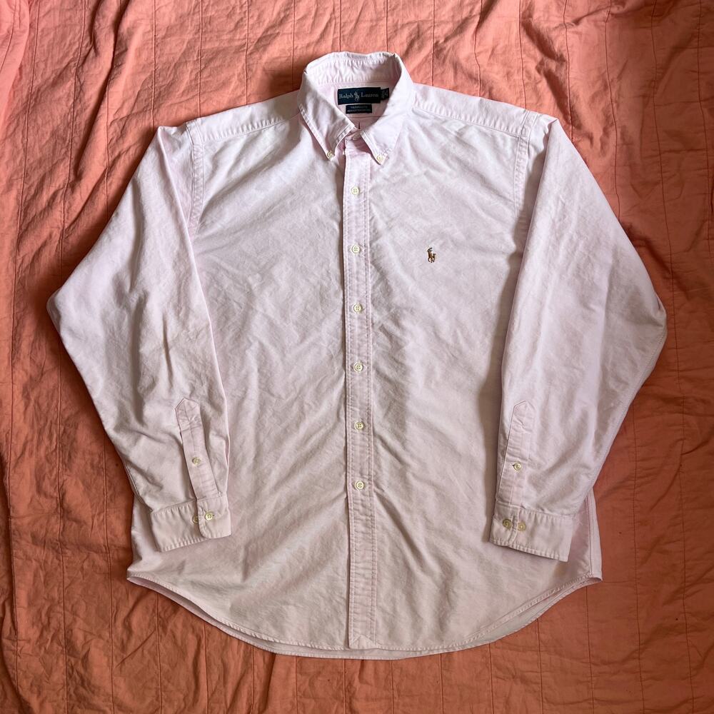 Ralph Lauren Yarmouth 100% Cotton Oxford Light Pink XL